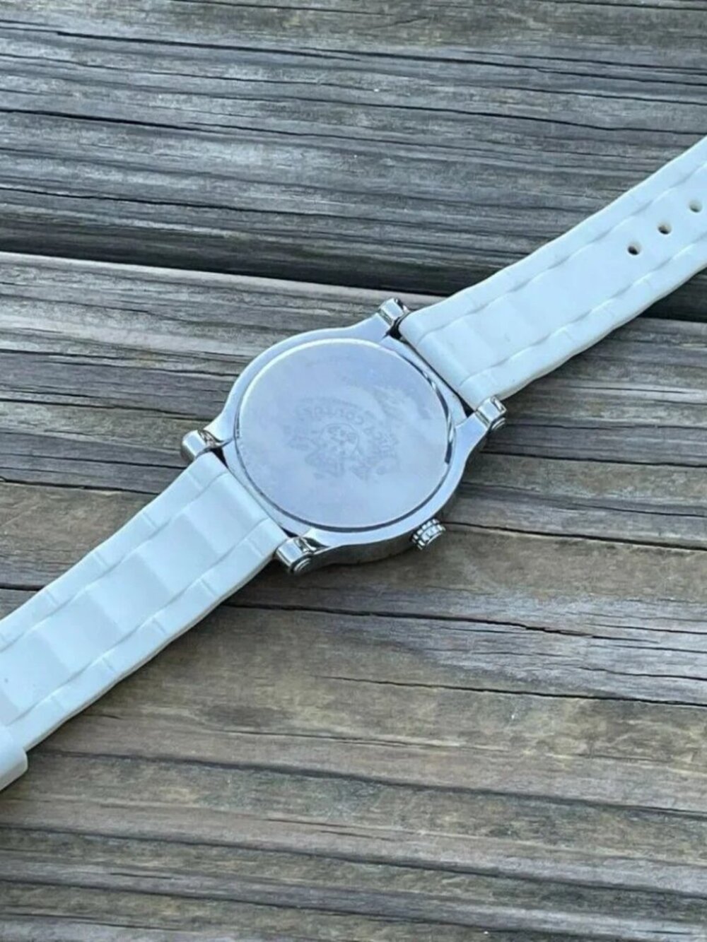 Juicy Couture Women WristWatch White Band Crystals Accents Face Analog Watch - Picture 11 of 12